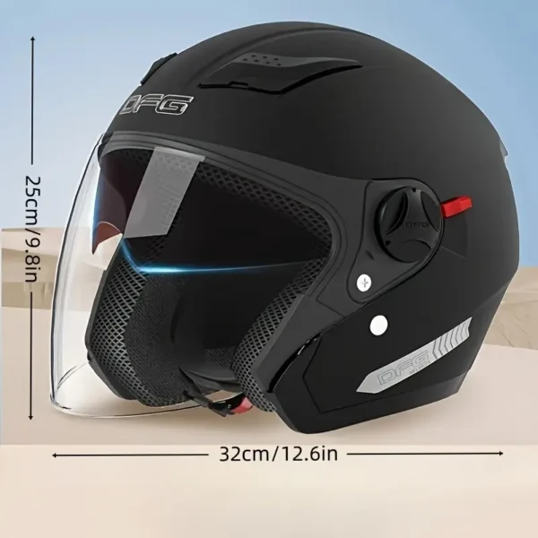 All-Season Motorcycle Helmet with Reflective Strips