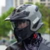 Vintage Modular Motorcycle Helmet DOT Approved