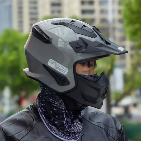 Vintage Modular Motorcycle Helmet DOT Approved