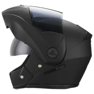 Flip-Up Motorcycle Helmets with Double Visor