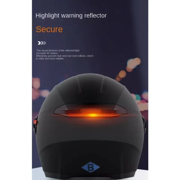 All-Season Motorcycle Helmet with Reflective Strips