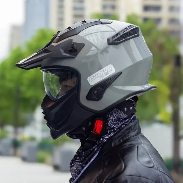 Vintage Modular Motorcycle Helmet DOT Approved