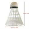 6 Pack Durable Nylon Badminton Shuttlecocks