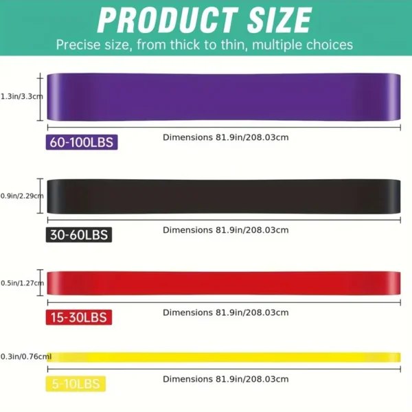 4pcs Resistance Bands Set