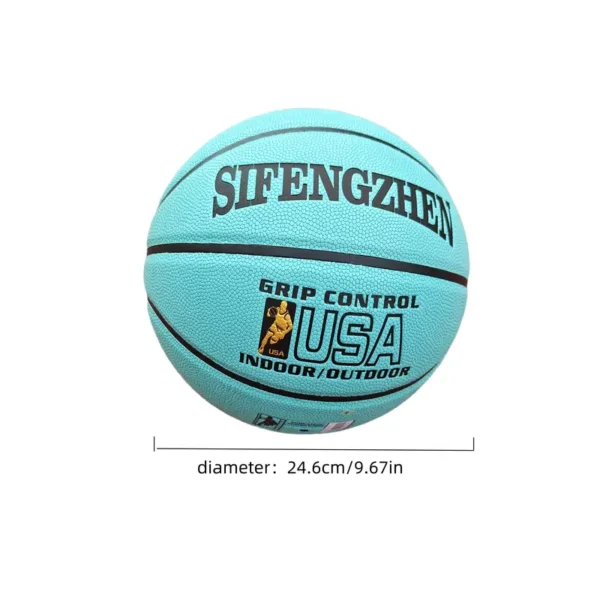 a3aae748-dbf5-48af-84da-5eab2dbf374c.webp Green PU Non Slip Basketball