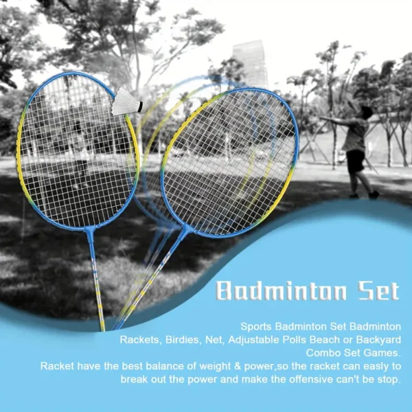 2pcs Universal Badminton Racket Set