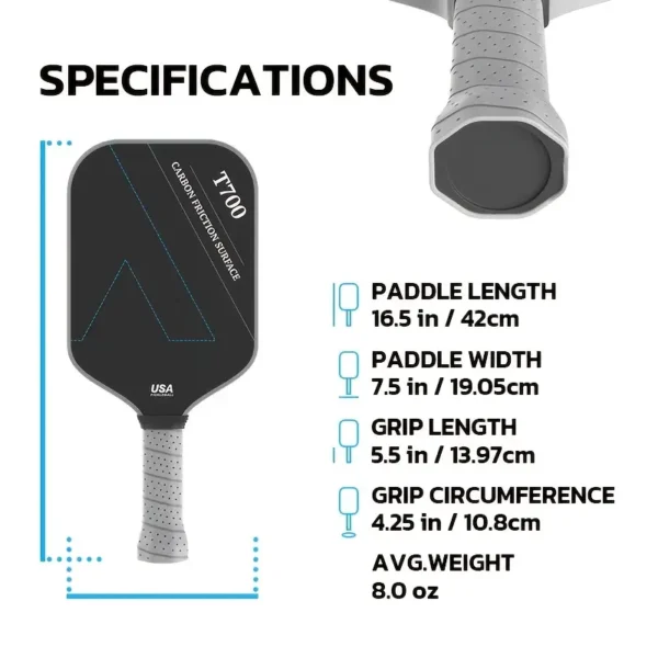 e0407edb-d6a9-451a-a9b6-45baa1a7cd4b.webp High-Grip Carbon Fiber T700 Pickleball Paddle